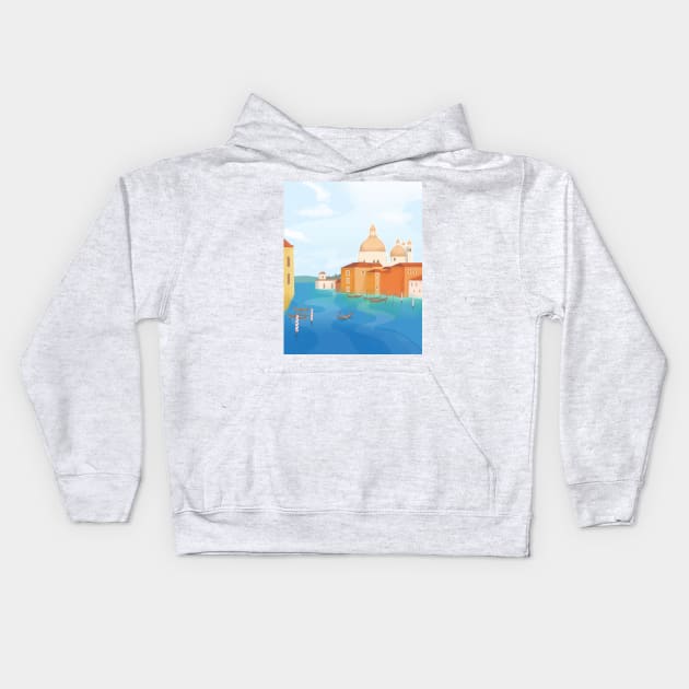 Venice, Italy Kids Hoodie by Petras